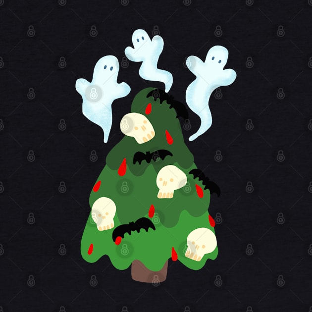 Scary Christmas - skull christmas tree by KodiakMilly